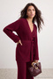 Bordo Midi Boy Triko Alt - Üst Takım TWOAW25AU00027 - 2