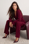 Bordo Midi Boy Triko Alt - Üst Takım TWOAW25AU00027
