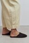 Modi Bitter Brown Suede Leather Flat Sole Closed Women's Slippers - 3