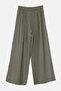 Khaki Jacket Collared Long Sleeve Shirt Top Elastic Waist Bottom Double Suit Tdrss26Au00068 - 7