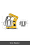 Mastermaid Chef Ultra D2000 Dijital Ekranlı Hamur Yoğurma Makinesi Yellow 7L - 2