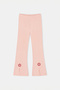 Pink Embroidered Knitted Top and Bottom Set Tkdss26Au00025 - 4