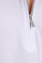 Men's slim fit 100% cotton short sleeve zip-up white polo shirt - 7