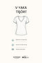 Women's White 100% Premium Cotton Soft Textured Anti-Sweat V-Neck T-Shirt - 5