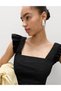 Peplum-Top mit eckigem Ausschnitt - 3