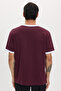 Men's Regular Fit Classic Cut 100% Cotton Short Sleeve Crew Neck Claret Red T-Shirt - 6