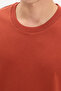 Unisex Relax Fit Relaxed Fit 100% Cotton Soft Textured Lightweight Thick Brick Crew Neck T-Shirt - 5