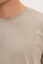 Unisex Slim Fit Slim Fit 100% Cotton Soft Textured Mink Crew Neck T-Shirt - 6