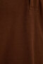 Men's Slim Fit Slim Fit Cotton Soft Texture Breathable Fabric Anti-Curling Collar Brown Polo Collar t - 6