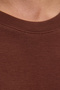 Unisex Relax Fit Comfortable Fit 100% Cotton Soft Texture Basic Crew Neck Brown T-Shirt - 6