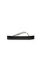 Flatform Flip Flop Women's Black Slippers - 7