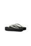 Flatform Flip Flop Women's Black Slippers - 3
