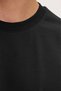 Men's Boxy Fit Loose Cut 100% Cotton Crew Neck Black T-Shirt - 7