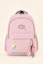 Primary School Middle School Girls' Schoolbag Pink Waterproof Multi-Compartment Lightweight Schoolbag 51499