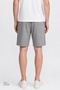 Men's Navy Blue Cotton Standard Fit Regular Cut Waist Tie Side Pocket Knitted Shorts - 5