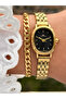Yellow steel band women's watch fm88091a-b2 functions active waterproof gift packaged