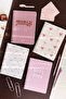 A5 Spiral Cardboard Cover Set of 4 Lined School Notebooks 80 Sheets - Pink with Lesson Schedule