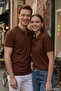 Men's Slim Fit Slim Fit Cotton Soft Texture Breathable Fabric Anti-Curling Collar Brown Polo Collar t - 3