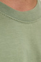 Men's Boxy Fit Loose Fit 100% Cotton Crew Neck Green T-Shirt - 7