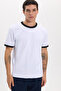 Men's Regular Fit Classic Cut 100% Cotton Short Sleeve Crew Neck White T-Shirt