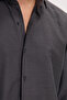 Men's Regular Fit Classic Cut Cotton Easy-Iron Dobby Smoked Shirt - 5