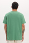 Unisex Relax Fit Relaxed Fit 100% Cotton Soft Textured Lightweight Thick Green Crew Neck T-Shirt - 8