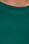 Unisex Oversize Wide Cut 100% Cotton Soft Textured Basic Crew Neck Green T-Shirt - 5
