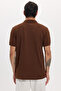 Men's Slim Fit Slim Fit Cotton Soft Texture Breathable Fabric Anti-Curling Collar Brown Polo Collar t - 7