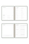 2026-2027 18X20 Spiral Linen Square Academic Planner - Green - 9