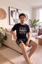 Lover Family Pajamas with Black Hubby Shorts - Men's Set - 5