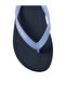 Women's Comfortable Sole Leather Ck Pattern Daily Use Blue Slippers - 6