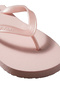 Women's Comfortable Sole Logo Detailed Flip-Flop Pink Slippers - 6