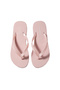 Women's Comfortable Sole Logo Detailed Flip-Flop Pink Slippers - 5