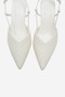 Mavero White Knitted Women's Heeled Shoes - 2