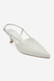 Mavero White Knitted Women's Heeled Shoes - 3