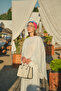Women's Detailed Belted Suit White - 9