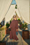 Women's Detailed Belted Suit Burgundy - 2