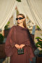 Women's Detailed Belted Suit Burgundy - 7