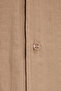 Men's Oversize Wide Cut 100% Cotton Striped Short Sleeve Lapel Collar Brown Shirt - 6