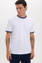 Men's Regular Fit Comfortable Cut Crew Neck 100% Cotton White T-Shirt
