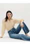 High Waisted Patch Pocket Flared Jeans - 4