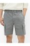 Gerade geschnittene Stretch-Cargo-Shorts - 2