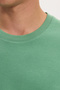Unisex Relax Fit Relaxed Fit 100% Cotton Soft Textured Lightweight Thick Green Crew Neck T-Shirt - 6