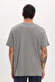Unisex Relax Fit Comfortable Cut 100% Cotton Soft Textured Lightweight Thick Gray Crew Neck T-Shirt - 7
