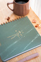 2026-2027 18X20 Spiral Linen Square Academic Planner - Green - 4
