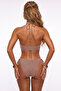 Mink Glitter Strapless Covered Low Waist Regular Bikini Set with Accessories Tbess26Bt00037 - 2