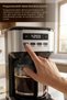 Scm-9043 automatic time setting xl 14 cup filter coffee machine with digital display - silver - 3