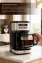 Scm-9043 automatic time setting xl 14 cup filter coffee machine with digital display - silver - 6