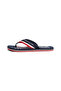 Men's Logo Printed Comfortable Sole Flip-Flops Navy Blue Slippers