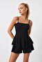 Black Backless Summer Jumpsuit Dress